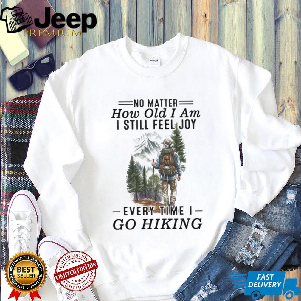 Senior Hiker Mountain Trail Adventure Nature T Shirt