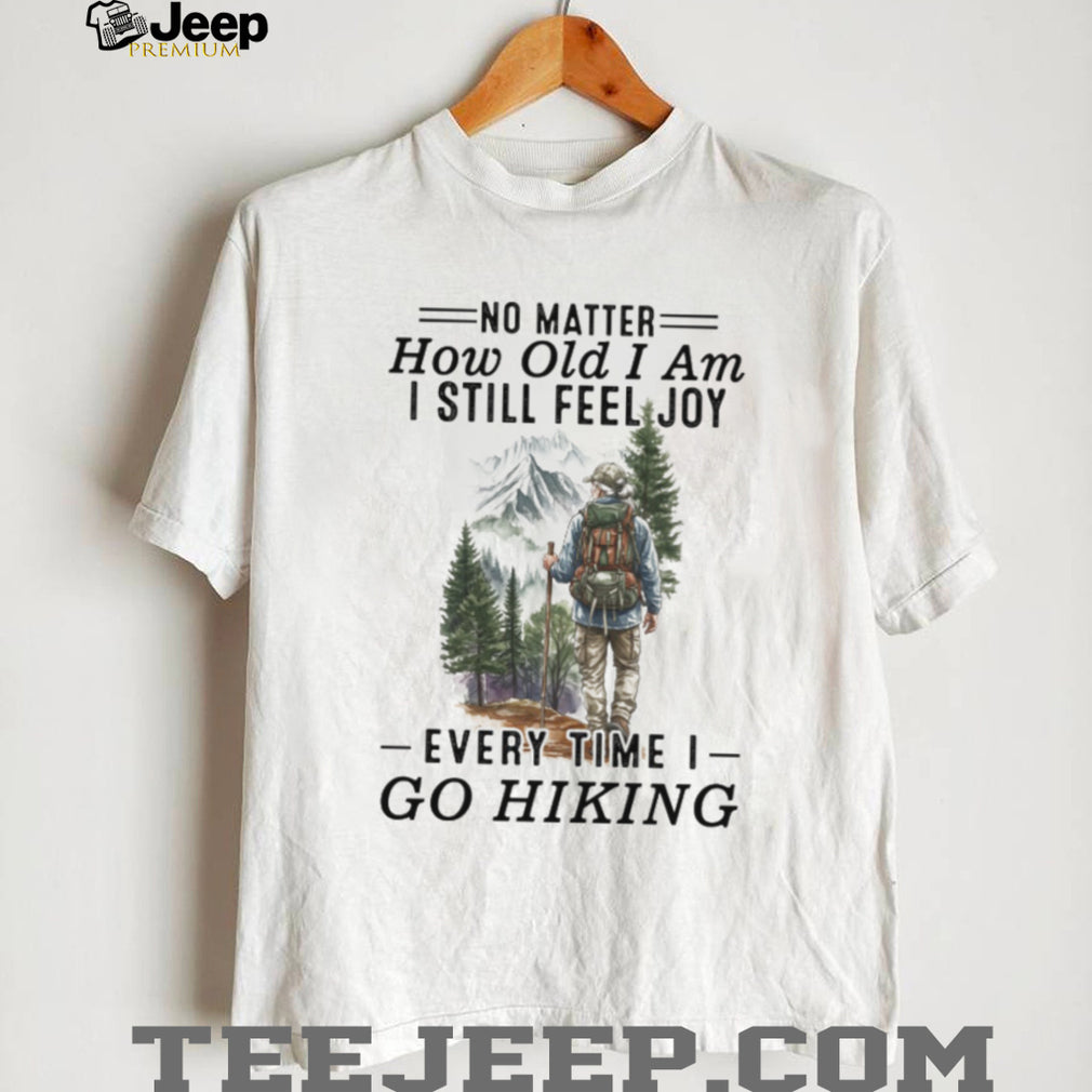 Senior Hiker Mountain Trail Adventure Nature T Shirt