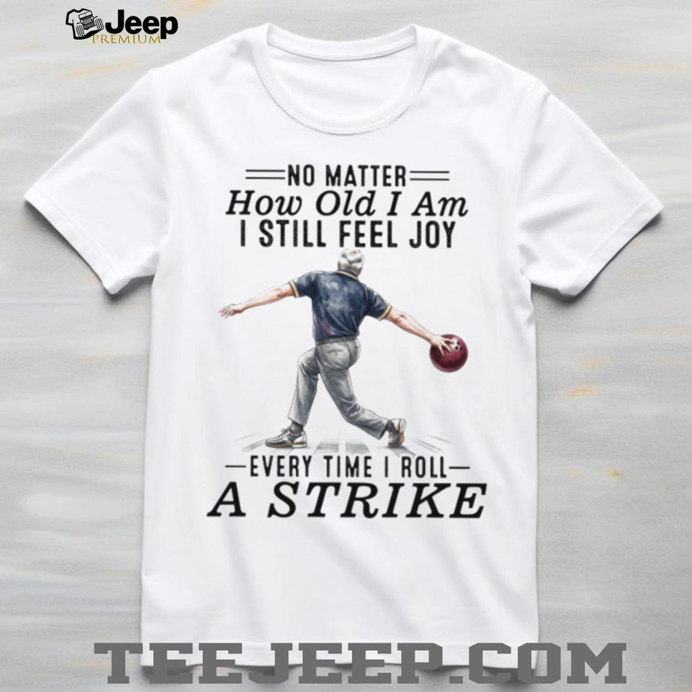 Senior Man Bowling Strike Active Hobby T Shirt