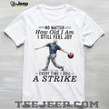 Senior Man Bowling Strike Active Hobby T Shirt