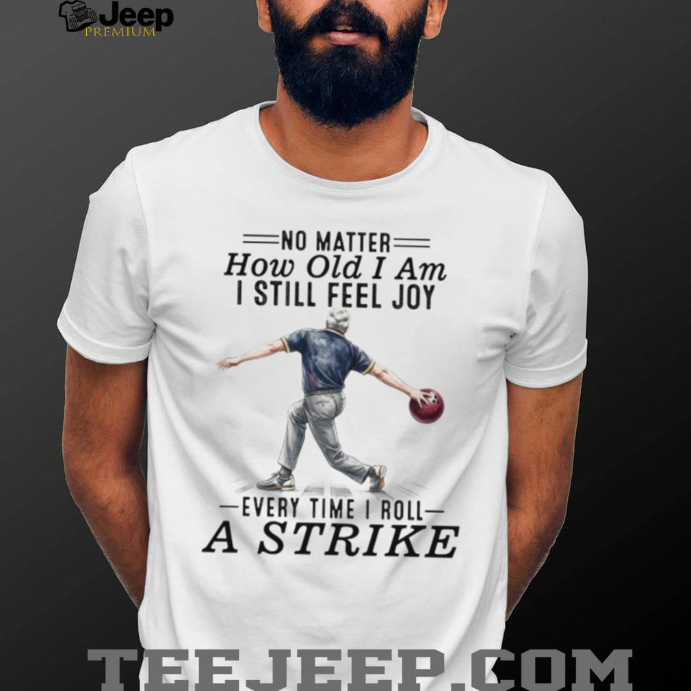 Senior Man Bowling Strike Active Hobby T Shirt