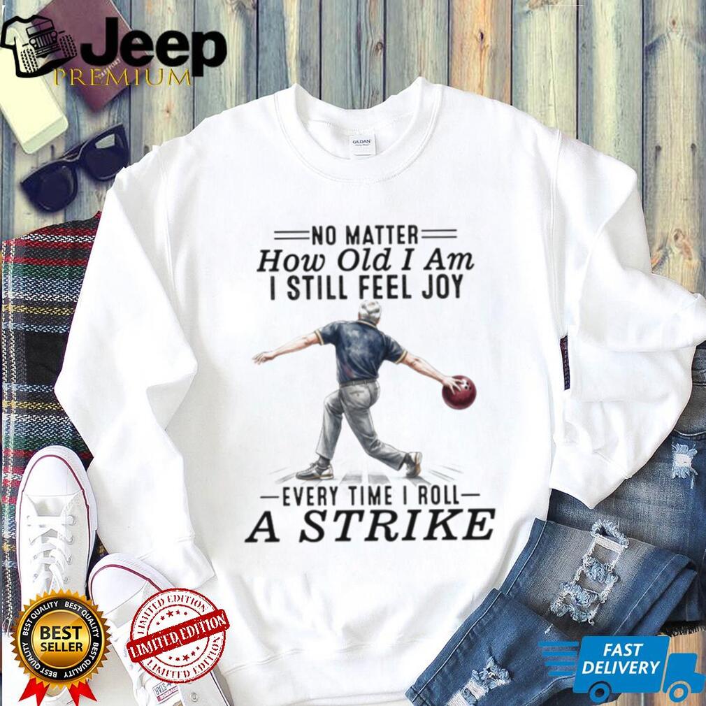 Senior Man Bowling Strike Active Hobby T Shirt
