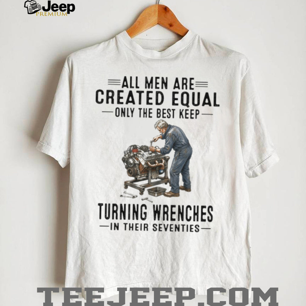 Senior Mechanic Turning Wrenches Seventies Car Enthusiast Shirt