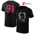 Sergei Fedorov No 91 x Detroit Red Wings signature shirt