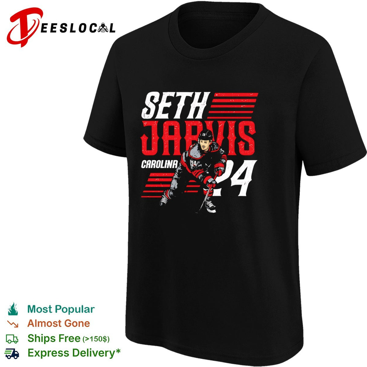 Seth Jarvis Carolina Hurricanes NHL Hockey Player shirt