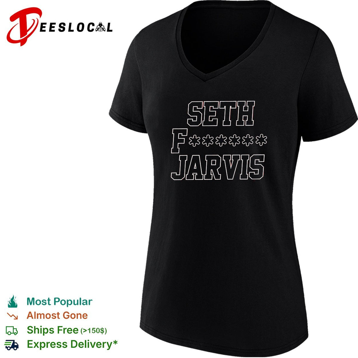 Seth Jarvis Carolina Hurricanes NHL hockey bold red shirt
