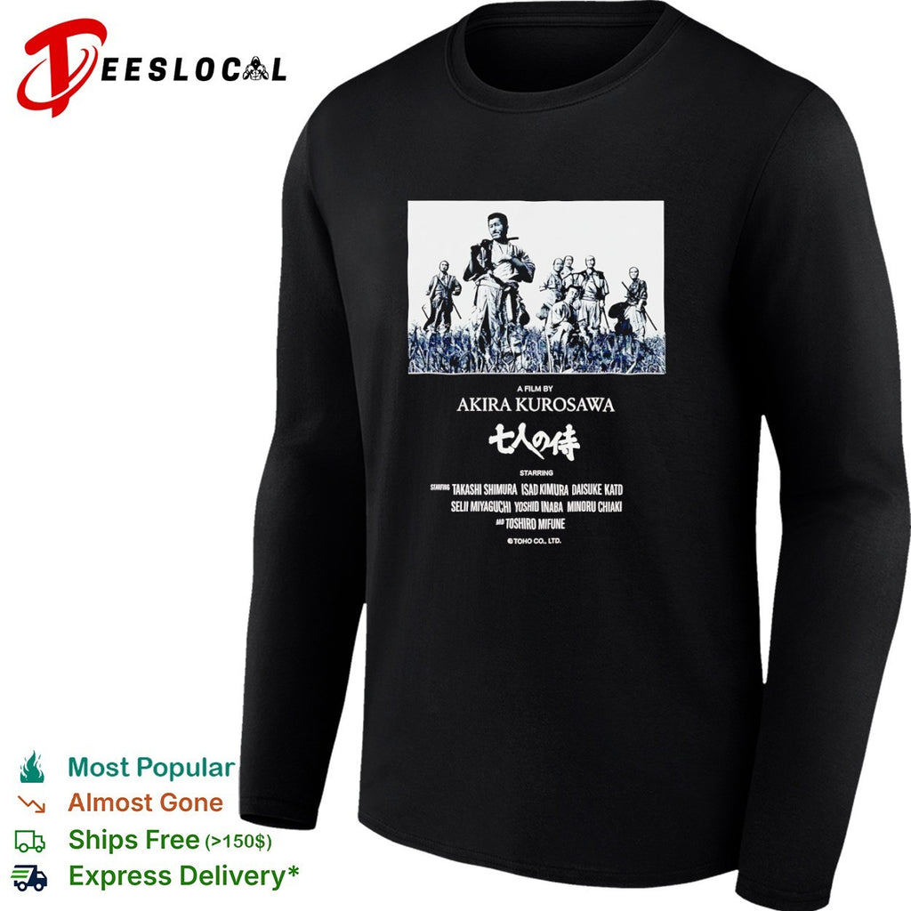 Seven Samurai Akira Kurosawa Takashi Shimura Isao Kimura Daisuke Kato shirt