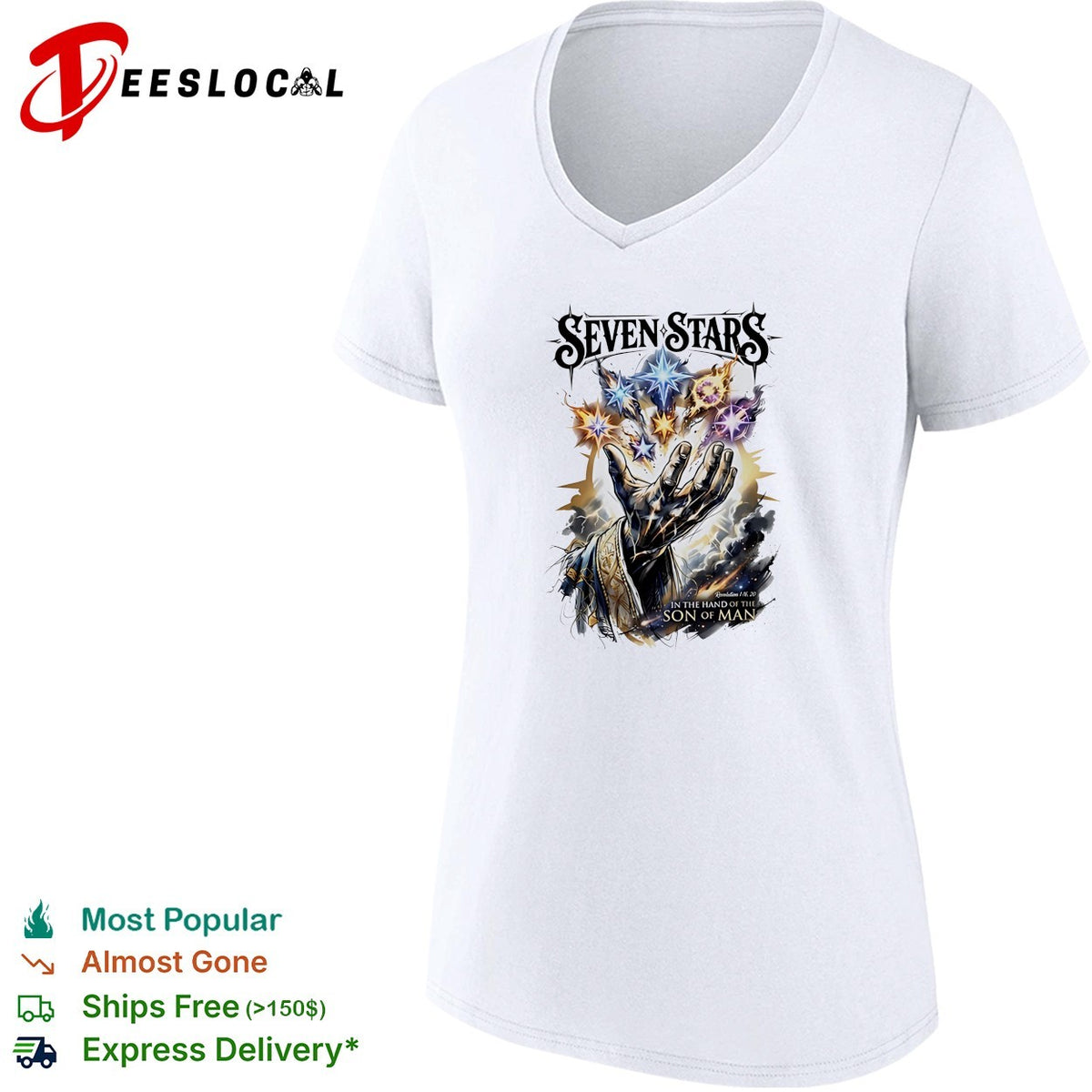 Seven stars in the hand of the son of man shirt