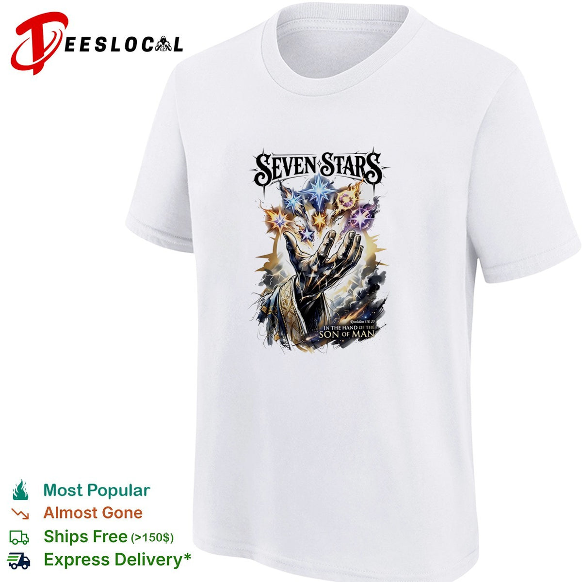 Seven stars in the hand of the son of man shirt