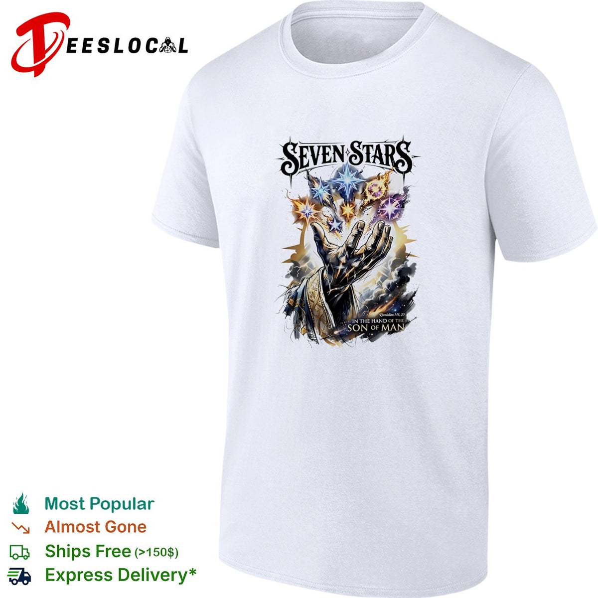 Seven stars in the hand of the son of man shirt