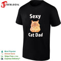 Sexy cat dad funny shirt