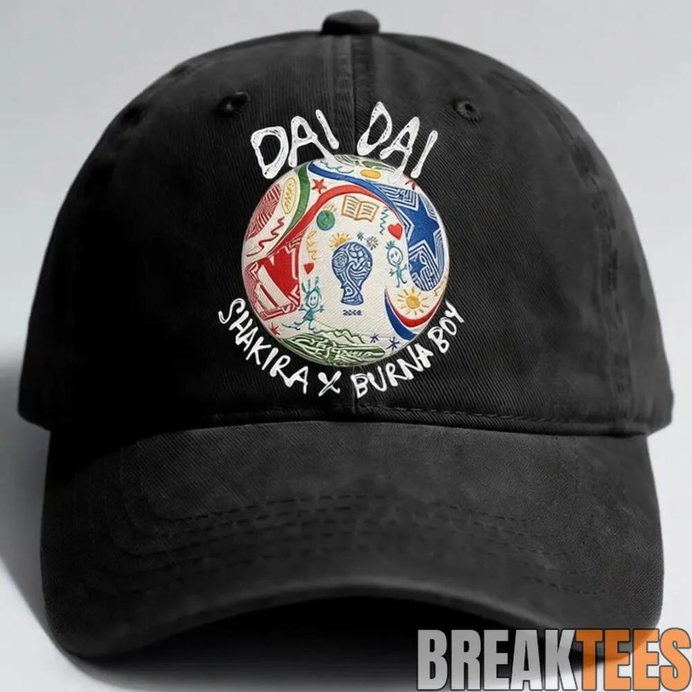 Shakira x Burna Boy World Cup 2026 Custom Baseball Cap Soccer Fan Gear