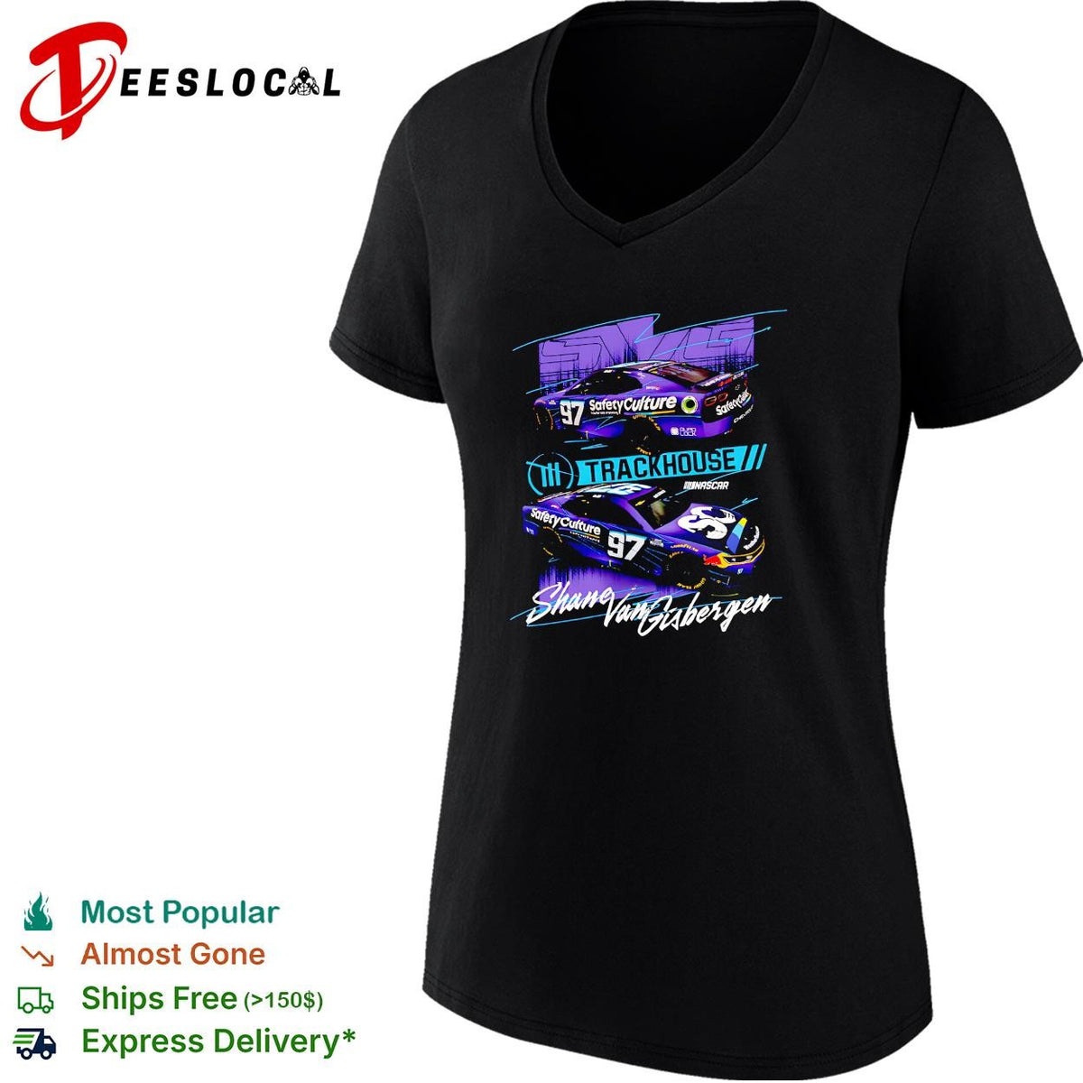 Shane van Gisbergen 97 SafetyCulture dual car Trackhouse NASCAR shirt
