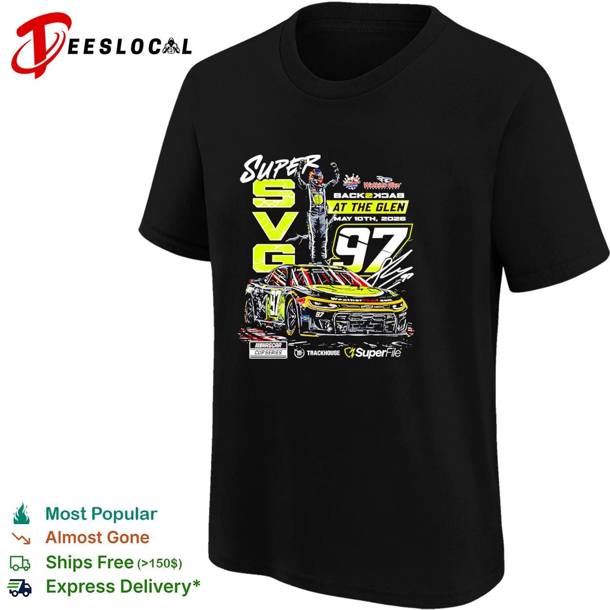 Shane van Gisbergen 97 back 2 back at the Glen May 2026 NASCAR shirt
