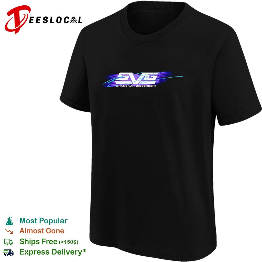 Shane van Gisbergen SVG logo retro stripe signature shirt