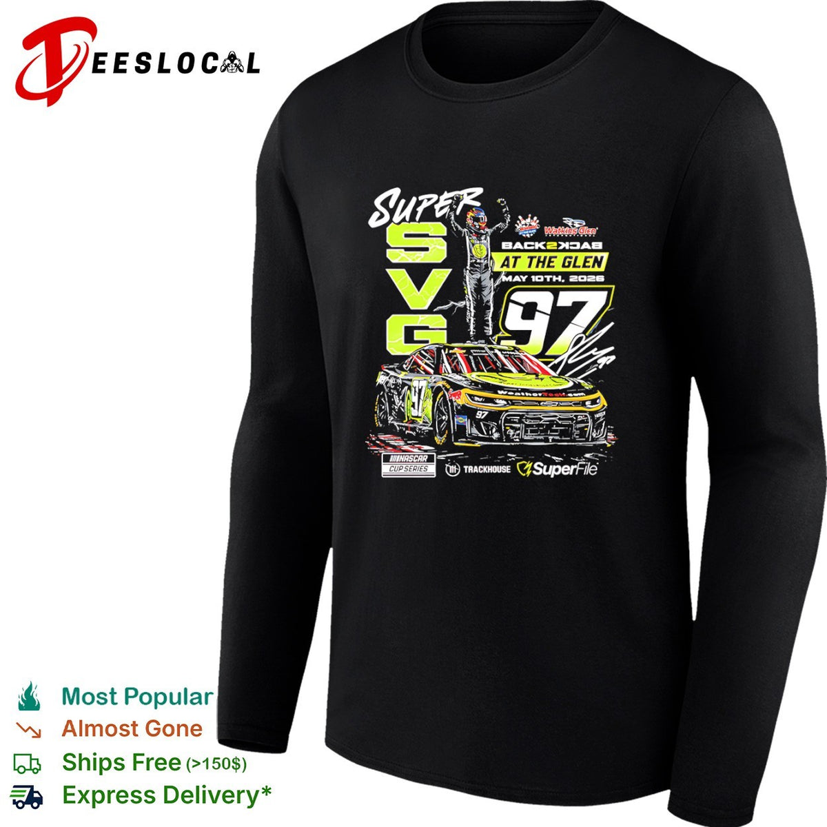 Shane van Gisbergen Trackhouse Racing NASCAR Cup Series Super SVG 97 shirt
