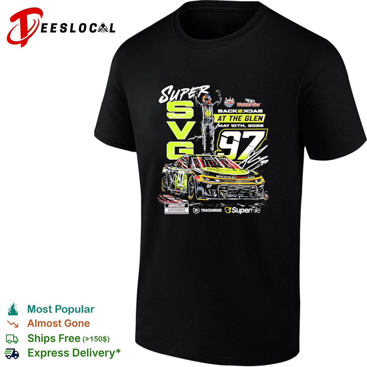 Shane van Gisbergen Trackhouse Racing NASCAR Cup Series Super SVG 97 shirt
