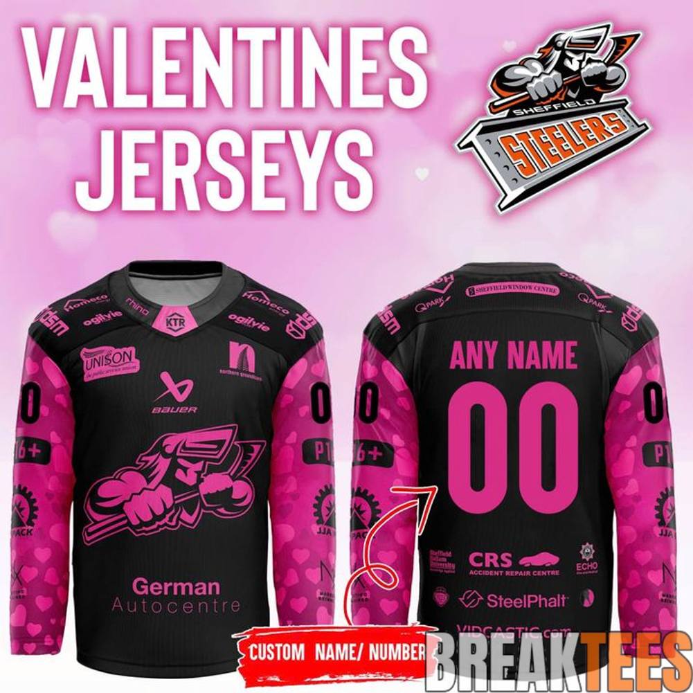 Sheffield Steelers 2026 Valentines Hockey Jersey