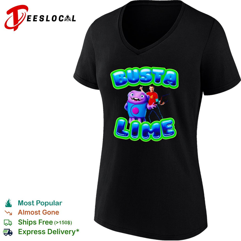Sheldon Cooper Oh Big Bang Theory alien nerd busta lime shirt