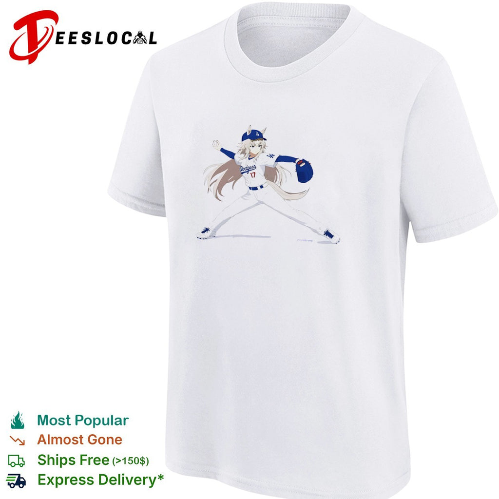 Shohei Ohtani Los Angeles Dodgers MLB Anime Style Pitcher Dodgers 17 uniform shirt