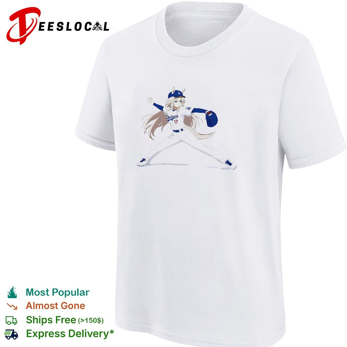 Shohei Ohtani Los Angeles Dodgers MLB Anime Style Pitcher Dodgers 17 uniform shirt