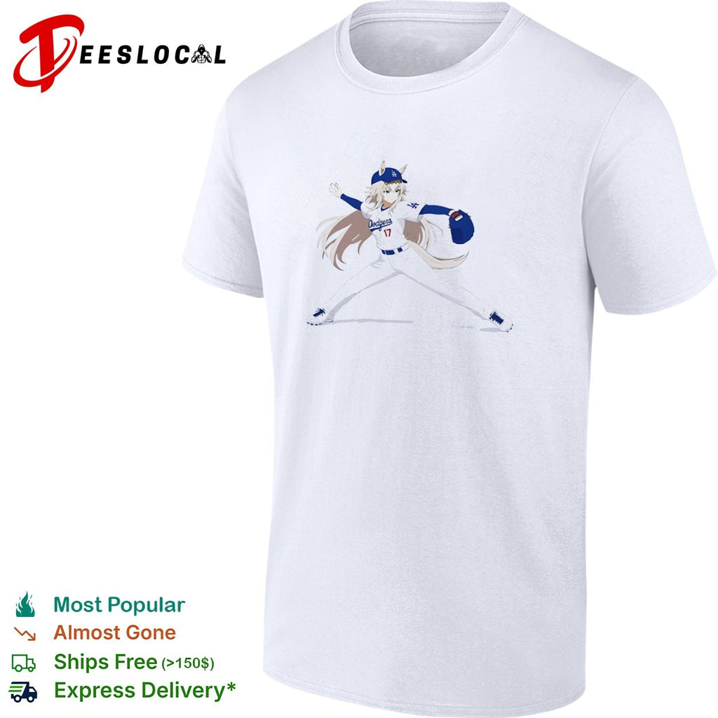 Shohei Ohtani Los Angeles Dodgers MLB Anime Style Pitcher Dodgers 17 uniform shirt