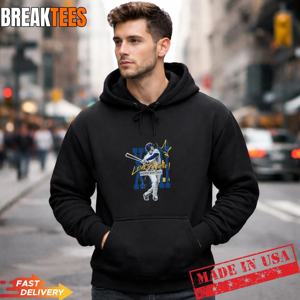 Shohei Ohtani No Limit T-Shirt – Los Angeles Dodgers Baseball Fan Apparel