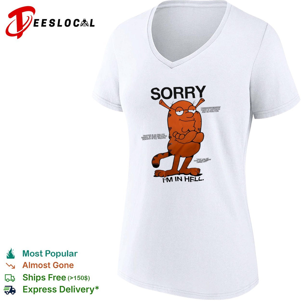 Shrek cat parody Sorry I am in Hell shirt