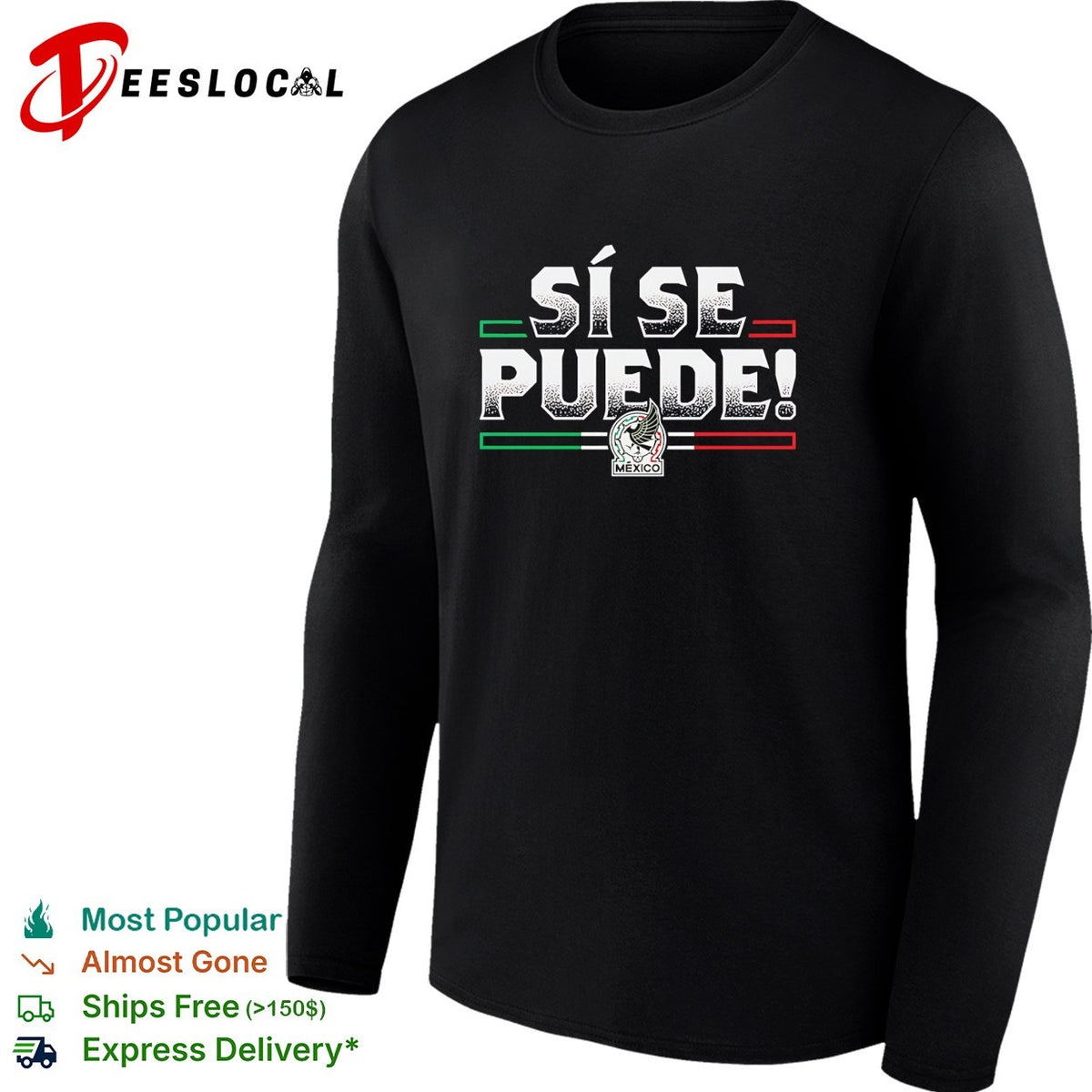 Si se puede Mexico Seleccion Nacional flag stripes shirt