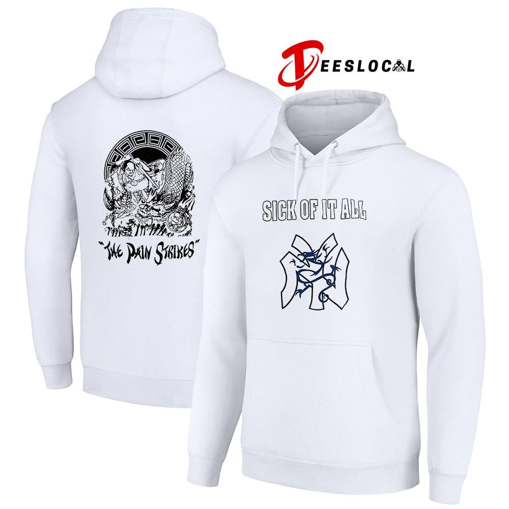 Sick of it all the pain strikes Japanese graphic shirt