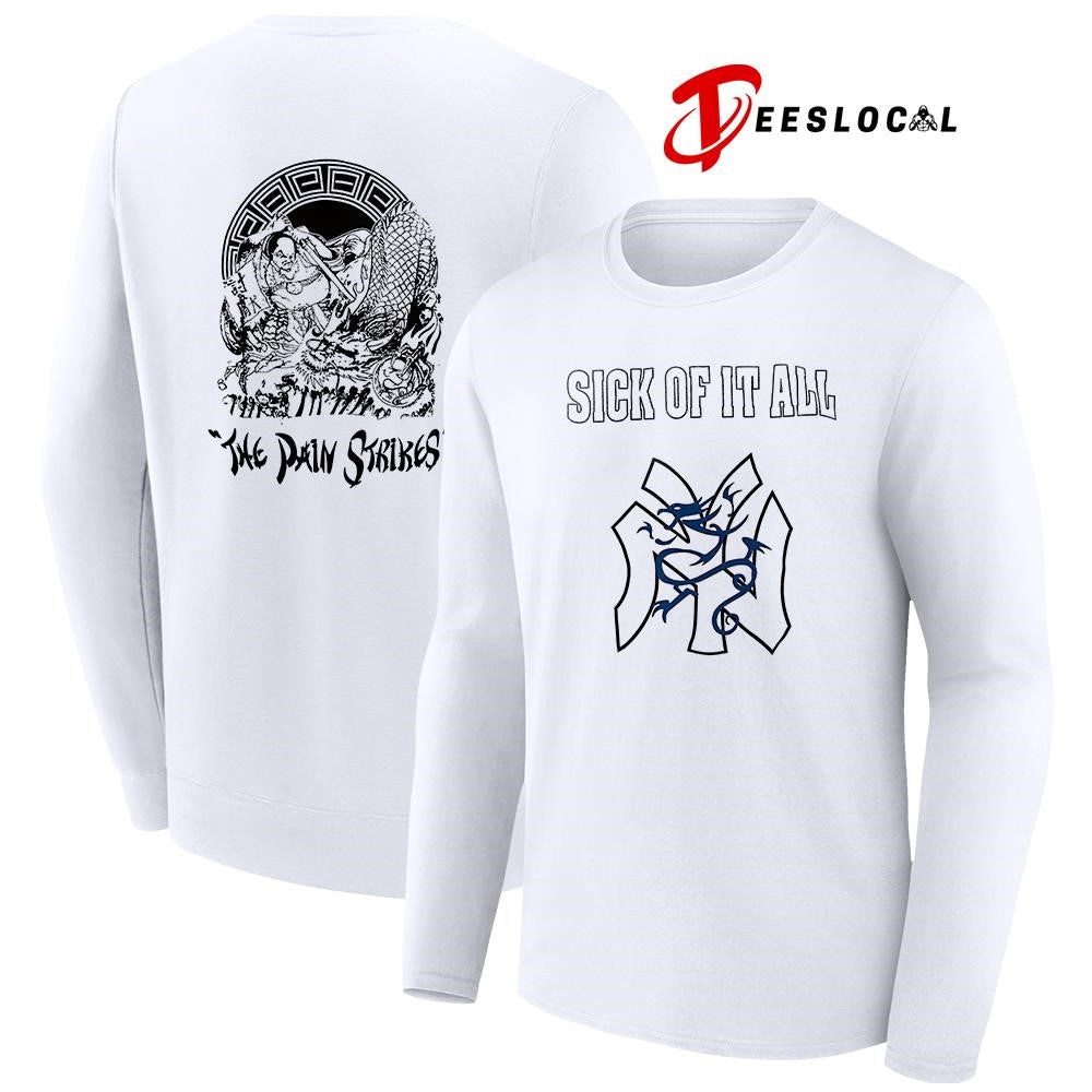 Sick of it all the pain strikes Japanese graphic shirt