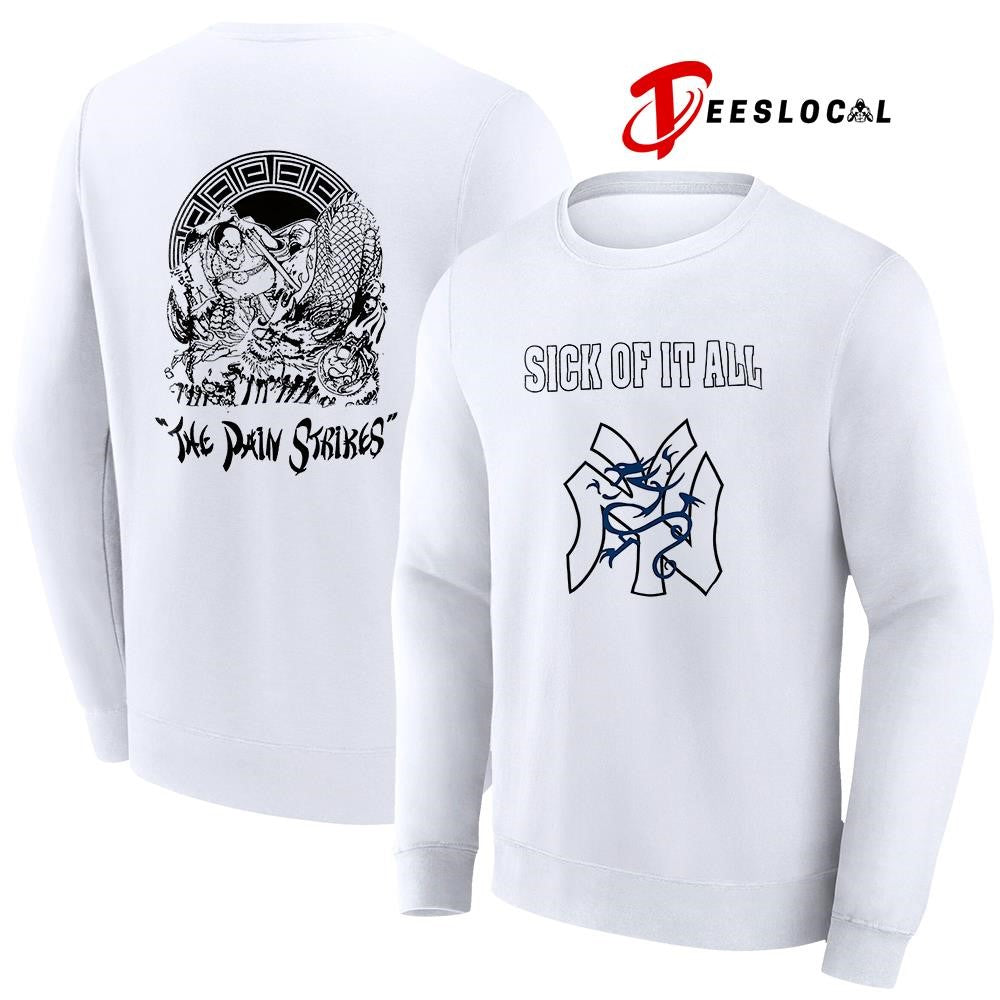 Sick of it all the pain strikes Japanese graphic shirt