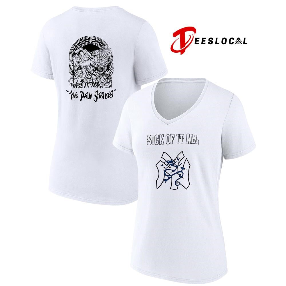 Sick of it all the pain strikes Japanese graphic shirt
