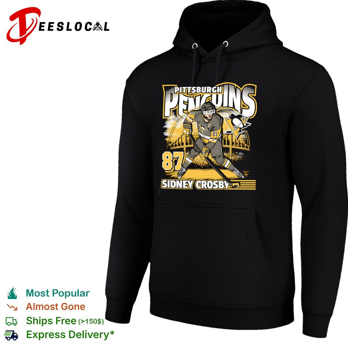 Sidney Crosby Pittsburgh Penguins NHL 87 shirt