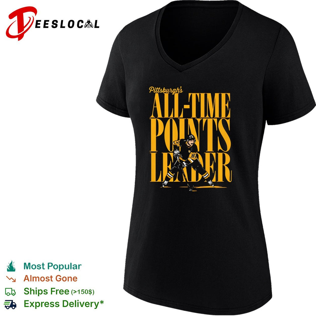 Sidney Crosby Pittsburgh Penguins NHL all time points leader shirt