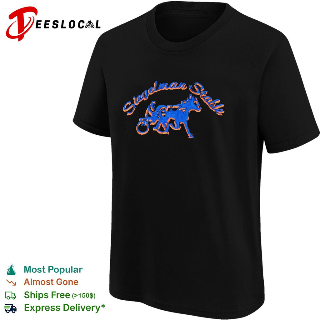 Siegelman Stable harness racing horse and jockey emblem shirt