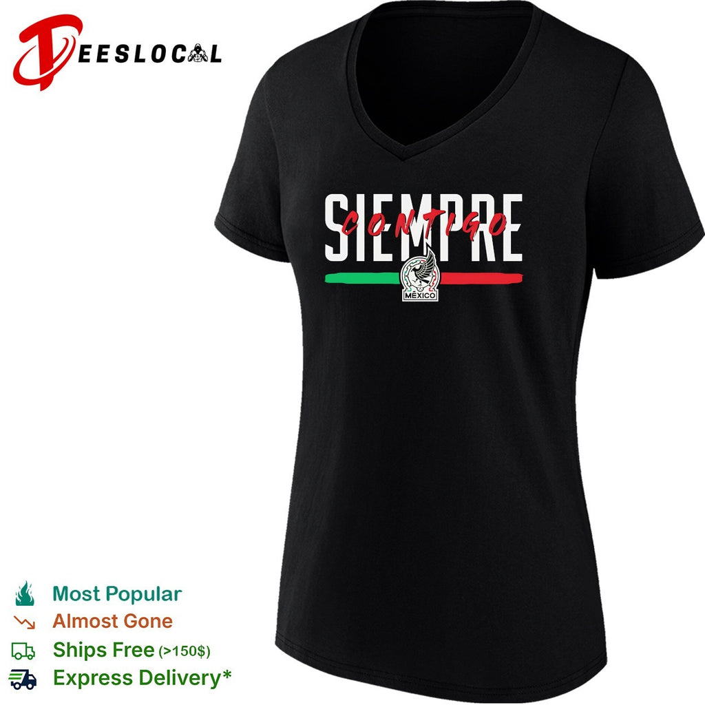 Siempre contigo Mexico Seleccion Nacional soccer flag shirt