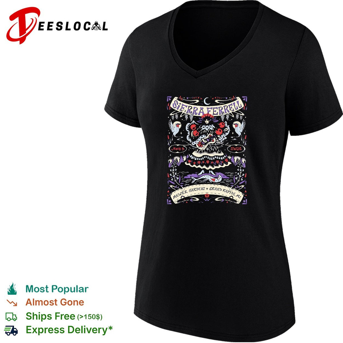 Sierra Ferrell June 8 2026 Meijer Gardens Grand Rapids MI concert event shirt