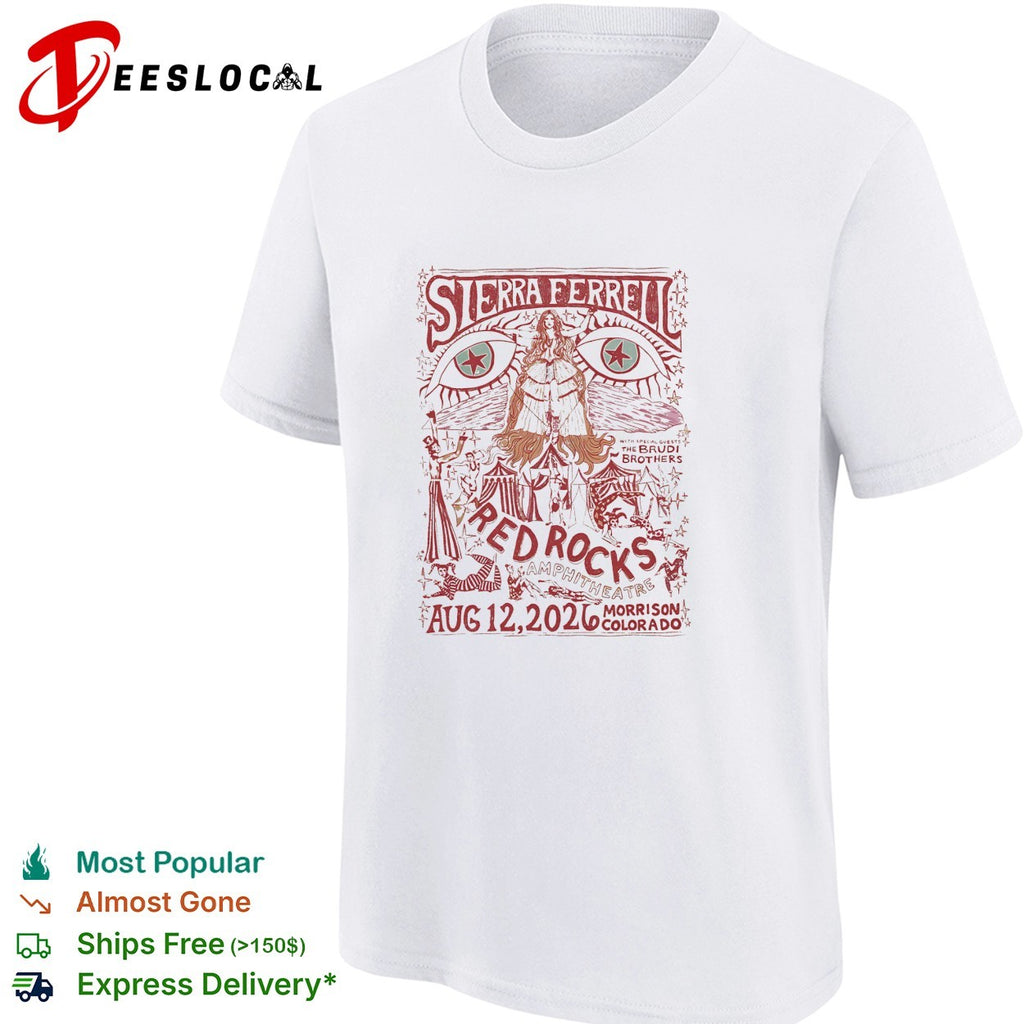 Sierra Ferrell Red Rocks Amphitheatre Aug 12 2026 The Brudi Brothers Morrison Colorado shirt