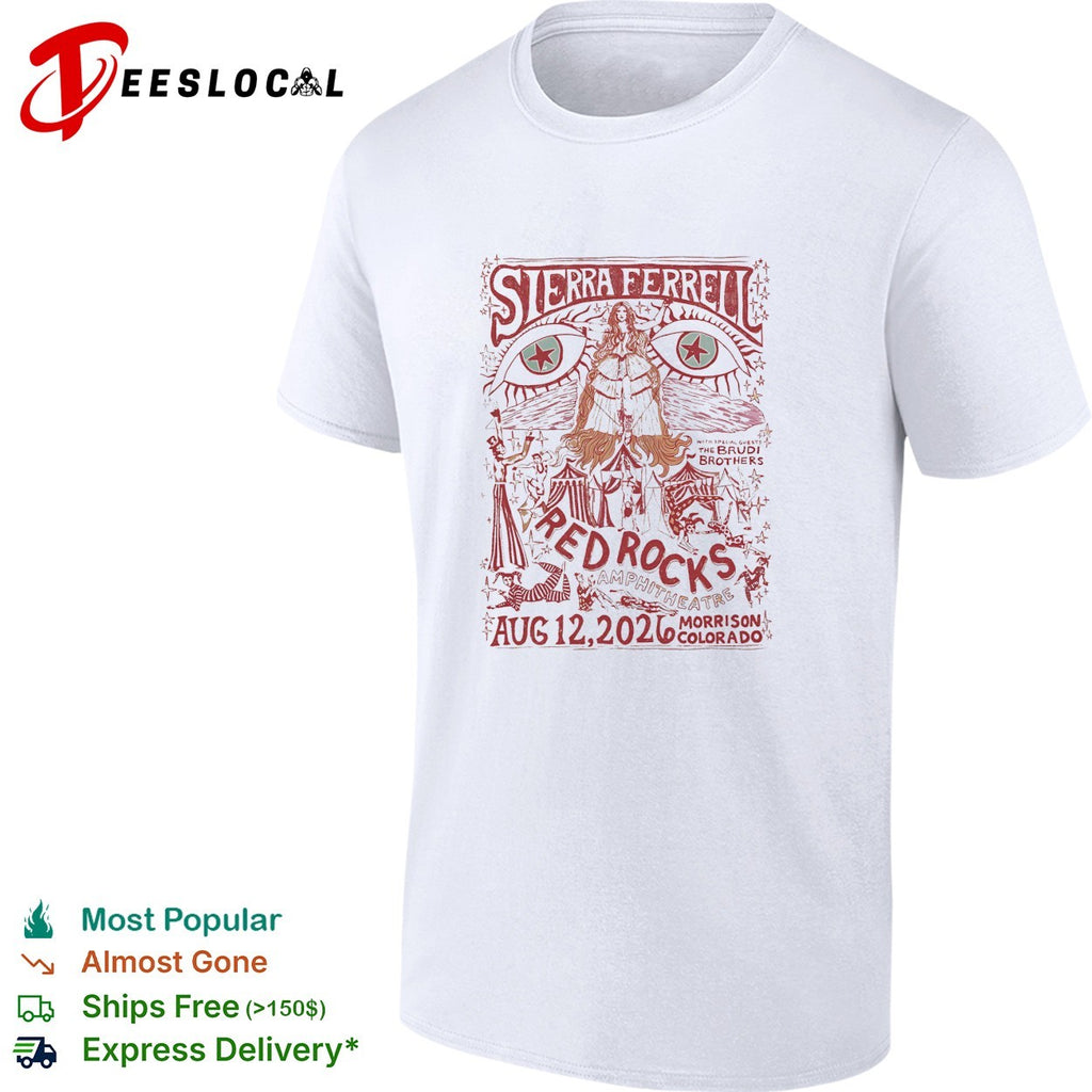 Sierra Ferrell Red Rocks Amphitheatre Aug 12 2026 The Brudi Brothers Morrison Colorado shirt