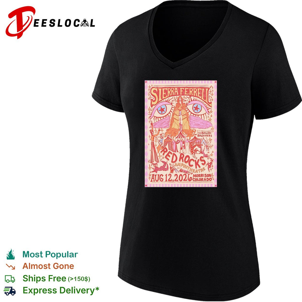 Sierra Ferrell Red Rocks Amphitheatre Aug 12 2026 concert shirt