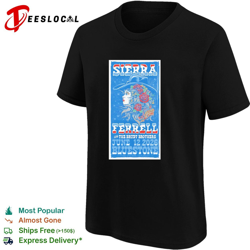 Sierra Ferrell the Brute Brothers Bluestone June 22 2026 concert poster shirt