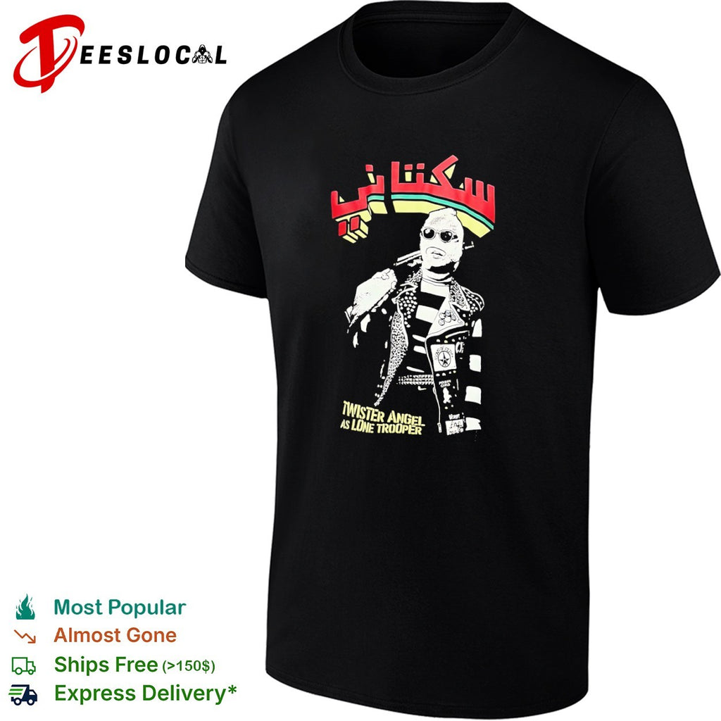 Siktani Twister Angel as Lone Trooper Icons of Filth Poison Girls Disrupt shirt