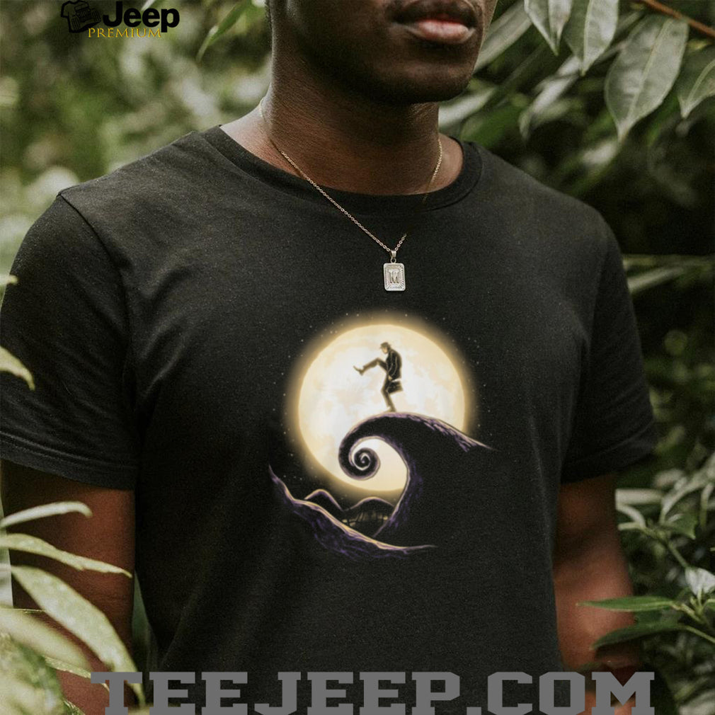 Silly Walks x Nightmare Before Christmas Mashup Moon T Shirt