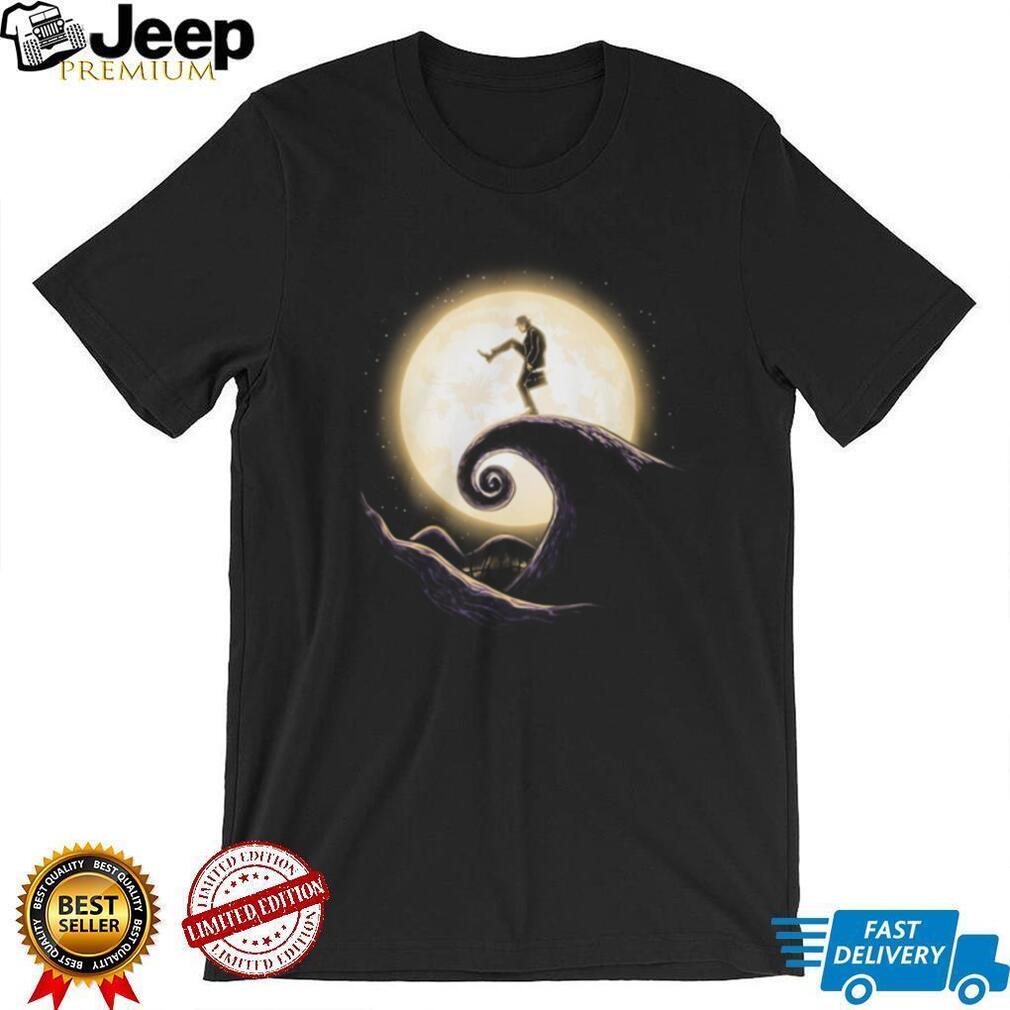 Silly Walks x Nightmare Before Christmas Mashup Moon T Shirt