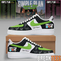 Simple Plan Bigger Than You Think Tour Air Force 1 Shoes