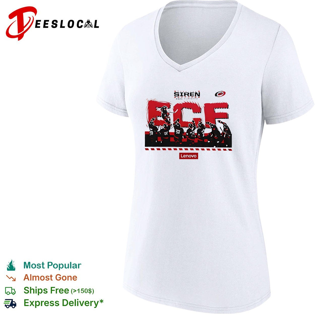 Siren 2026 playoffs ECF Carolina Hurricanes hockey team illustration shirt