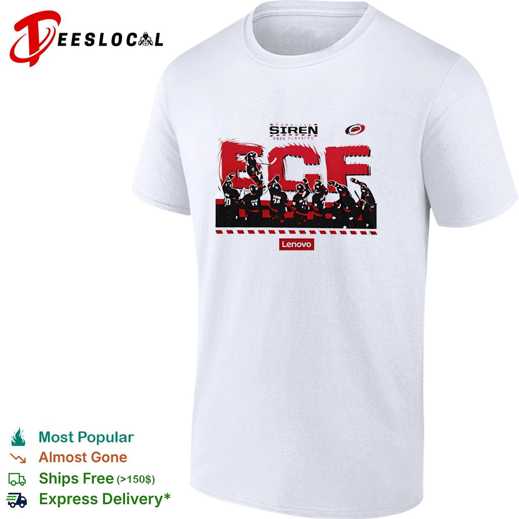 Siren 2026 playoffs ECF Carolina Hurricanes hockey team illustration shirt