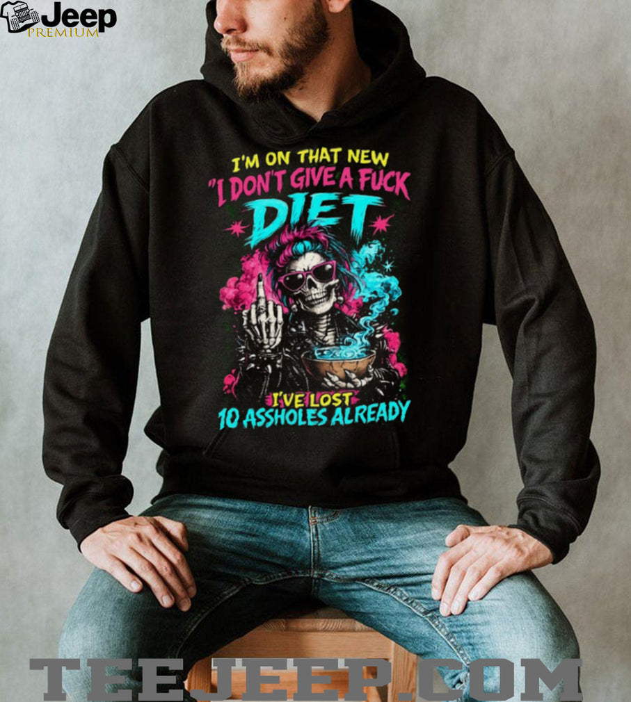 Skeleton Rockstar New Diet Funny Sarcastic Graphic T Shirt