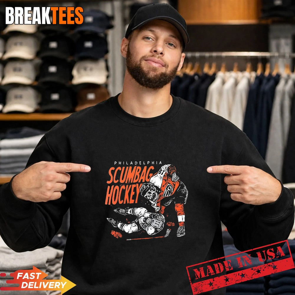 Skeleton Scumbag Hockey Philadelphia Flyers Hockey NHL 2026 T-Shirt